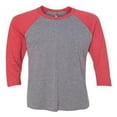 thumbnail image 1 of Next Level T-Shirt 6051 Men's Next Level Tri-Blend 3/4-Sleeve Raglan, 1 of 3