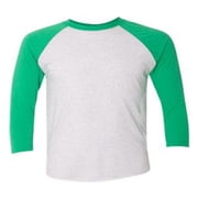 Next Level T-Shirt 6051 Mens Next Level Tri-Blend 3/4-Sleeve Raglan