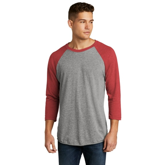 Unisex Triblend Three-Quarter Sleeve Raglan