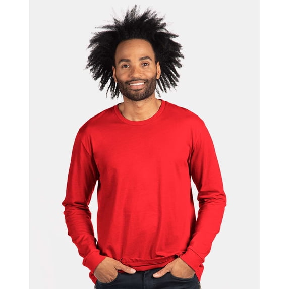 Next Level - Unisex CVC Long Sleeve T-Shirt - 6211 - Red - Size: XS