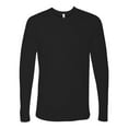 thumbnail image 1 of Next Level Unisex Cotton Long Sleeve T-Shirt 100% Combed Ring-spun Cotton Crewneck Tee Shirts (Black , S), 1 of 8