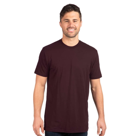 Next Level - Unisex Cotton T-Shirt - 3600 - Oxblood - Size: L