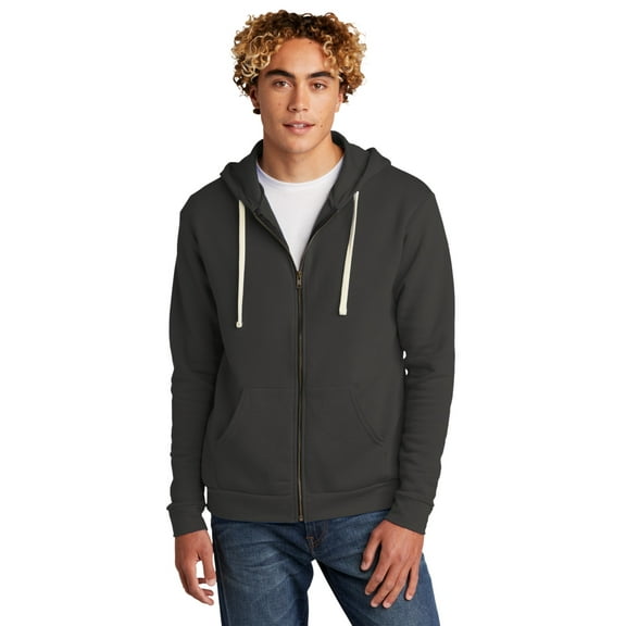 Next Level Unisex Santa Cruz Zip Hoodie. NL9602 - 2XL Heavy Metal