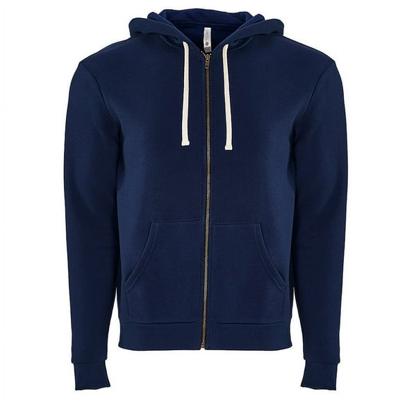 Next Level Unisex Zip Hoodie 9602, XS, Midnight Navy