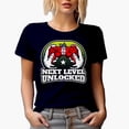 thumbnail image 1 of Next Level Unlocked, Gamer, Navy Blue T-Shirt, Large, 1 of 5