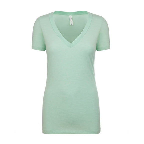 Next Level Apparel Women's CVC Deep V-Neck T-Shirt