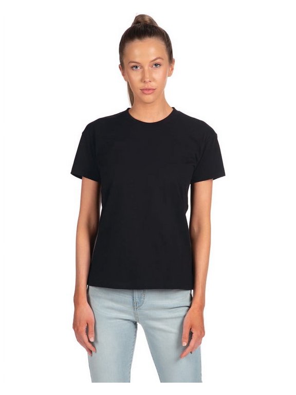 3910 Ladies' Relaxed T-Shirt-Black-M