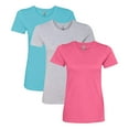 thumbnail image 1 of Next Level Women’s Cotton T-Shirt, Wholesale T-Shirts 100% Ring-Spun Cotton Short Sleeve Crewneck Tees, Mix Tee Shirt (Bright Color 3 Pack, S), 1 of 8