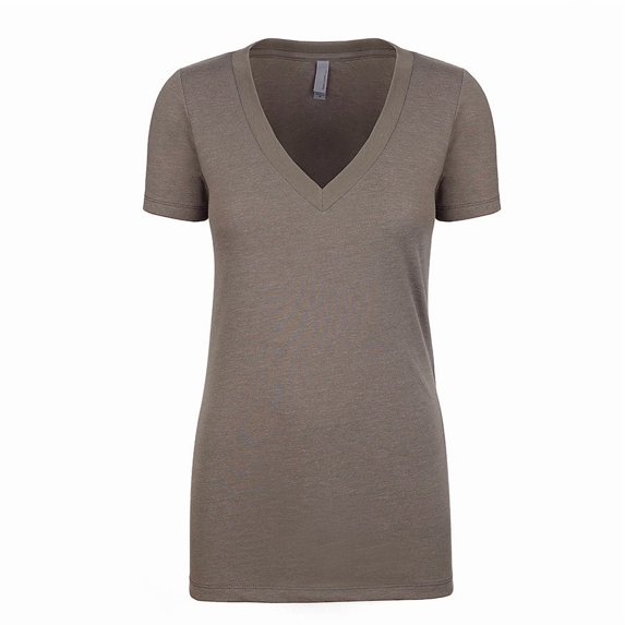 Next Level Apparel Women's CVC Deep V-Neck T-Shirt