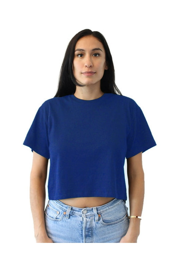 Next Level - Women's Ideal Crop Top - 1580 - Royal - Size: 3XL