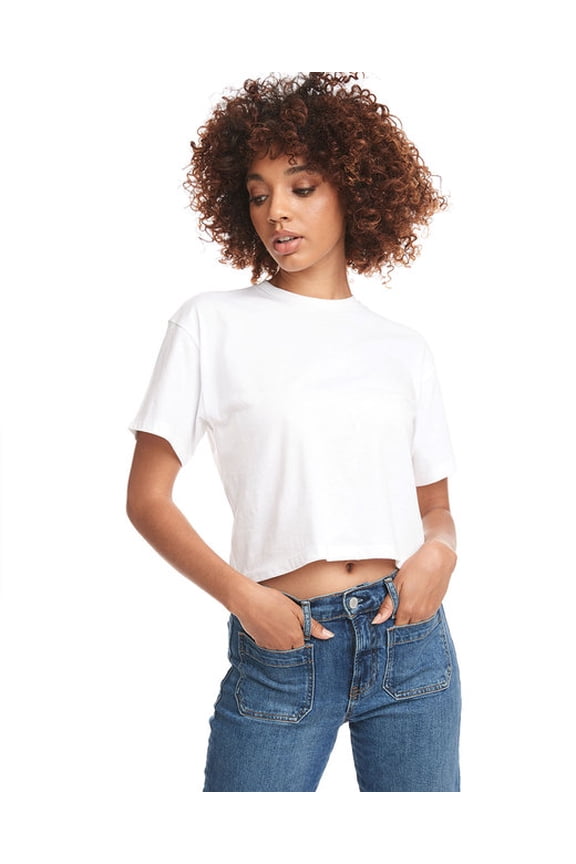 Next Level - Women's Ideal Crop Top - 1580 - White - Size: 2XL