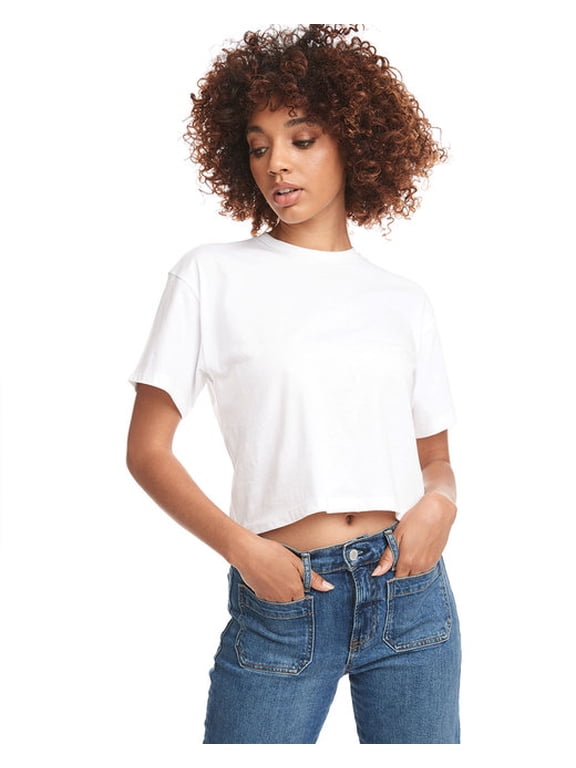 Next Level - Women's Ideal Crop Top - 1580 - White - Size: S