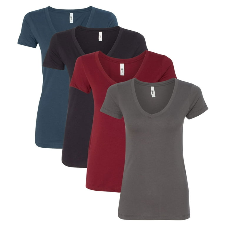Amazon Essentials Women's Tech Stretch Short-Sleeve V-Neck T