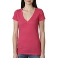 thumbnail image 1 of Next Level Tri-Blend Deep V (6740) Vintage Shocking Pink, 2XL, 1 of 4