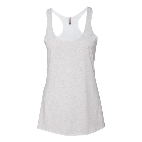 Ladies' Triblend Racerback Tank - HEATHER WHITE - S