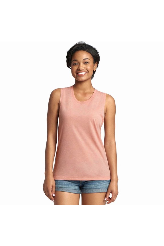 Next Level Womens Festival Muscle Tank, XS, Desert Pink