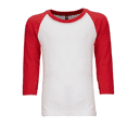 thumbnail image 1 of Next Level Youth CVC 3/4 Sleeve Raglan Tee, 1 of 3