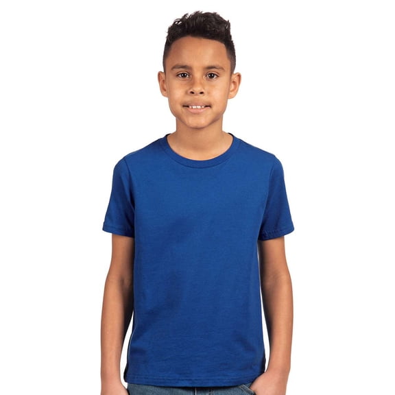 Next Level Youth Short Sleeve T-Shirt 100% Combed Cotton Jersey Plain Casual Tee (Royal, XS)