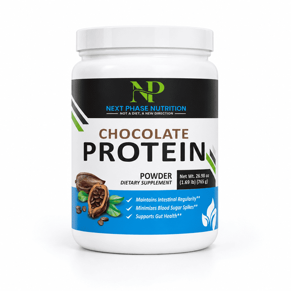 Next Phase Chocolate Grass-Fed Whey Protein Powder with Fiber