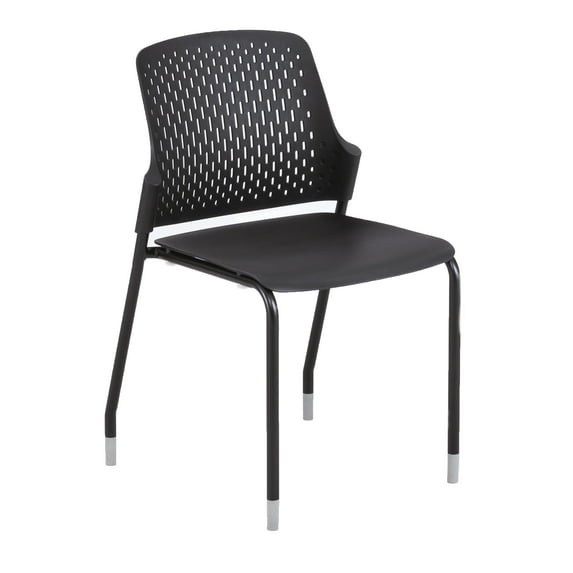 Next Stack Chairs(4) in Black - 19.75"L x 19.75"W x 33"H