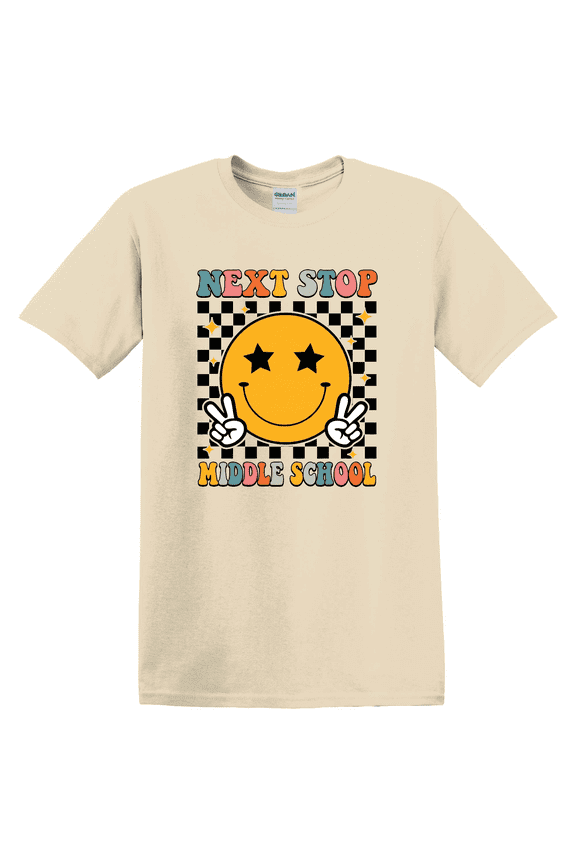 Next Stop Middle School Fifth Grade Graduation Graphic T-Shirt
