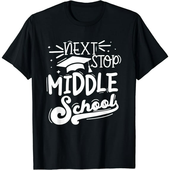 Next Stop Middle School Fifth Grade Graduation Summer Break T-Shirt