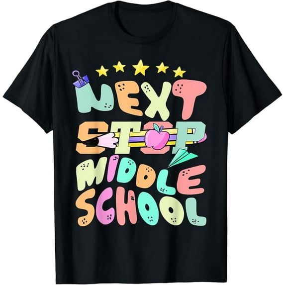 Next Stop Middle School Funny Graduation 5th Grade T-Shirt