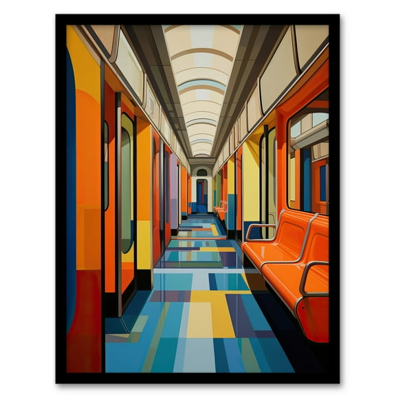Next Stop The Tate Metro Underground Art Print Framed Poster Wall Decor 12x16 inch