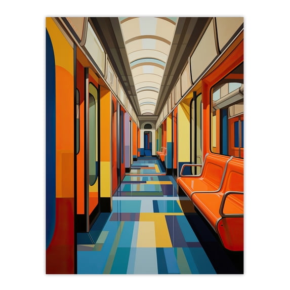 Next Stop The Tate Metro Underground Large Wall Art Poster Print Thick Paper 18X24 Inch