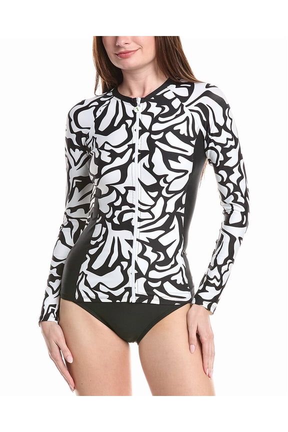 womens Detox Long Sleeve Surf Shirt, m, Pink