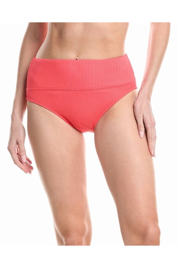 womens Harmony High Waist Bottom, m, Red
