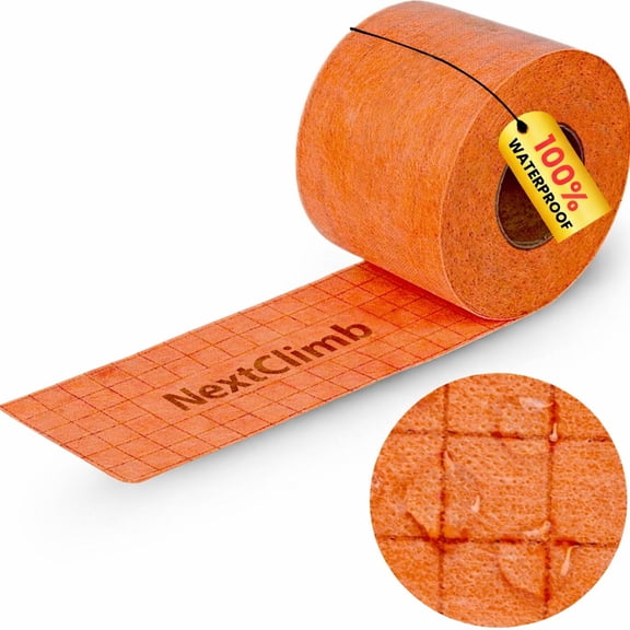 NextClimb Waterproof Membrane Band, 5 in x 118 ft, Non-Woven Waterproofing Strip for Wall & Floor Tile Underlayment, Building Material for Shower & Bath Installation