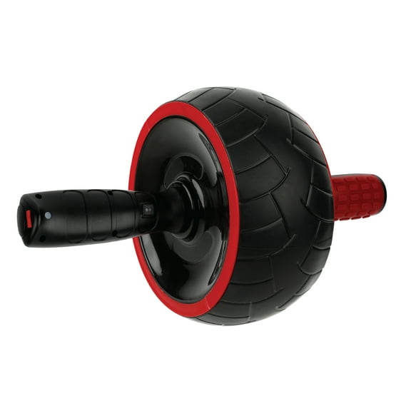 NextGen Smart Fitness Bluetooth Ab Wheel with Molded Finger Assist Grips, Free App to Track your Workout