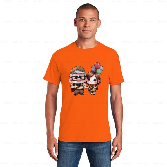 NextGen21 Adorable Up Movie Clipart Cartoon Character Design T-Shirt, SW, Hoodie, for Unisex, up to size 5XL.