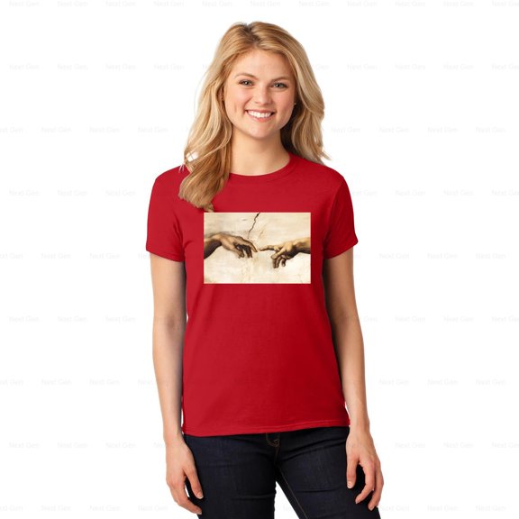 NextGen22 Creation Of Adam Michelangelo Da Vinci Artwork Gift Art T-Shirt, SW, Hoodie, for Unisex, up to size 5XL.