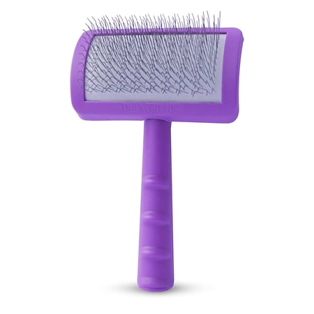 NextGrade Long Pin Pet Slicker Brush for Dogs & Cats | Hair Remover Grooming Brush for Poodles & Goldendoodles