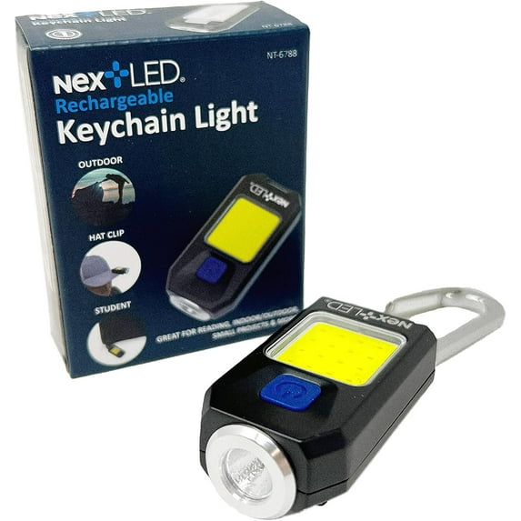 NextLED NT-6788 Multi-Function, Rechargeable Keychain Flashlight