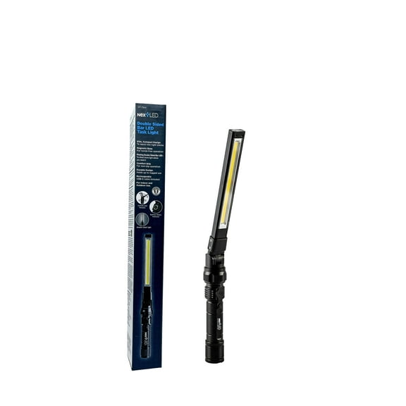 NextLED NT-7544 1200 Lumen Double-Sided Foldable Rechargeable COB LED Slim Bar Work Light with Magnetic Base