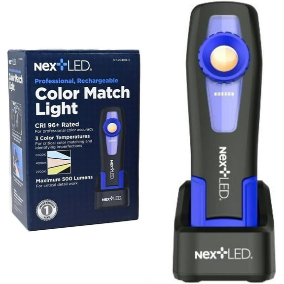 NextLED Premium CRI 96+ 3 Temperature Rechargeable Color Matching Light