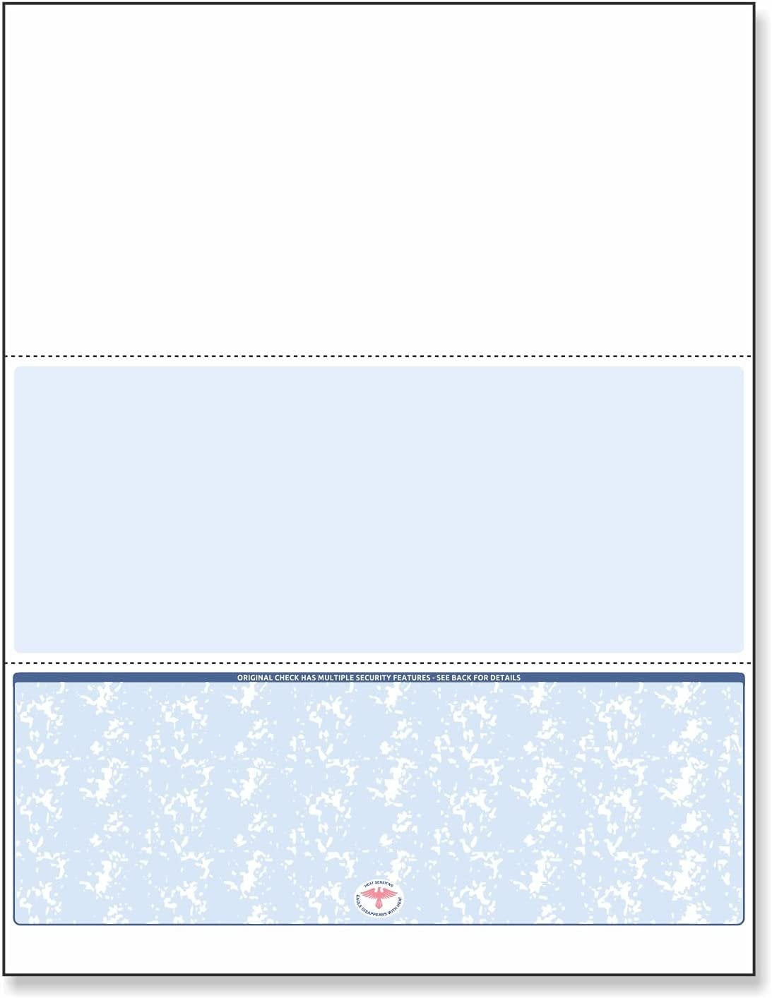 NextSecure Blank Laser/Ink-Jet Checks, 500 Sheets Per Pack Blue Bottom