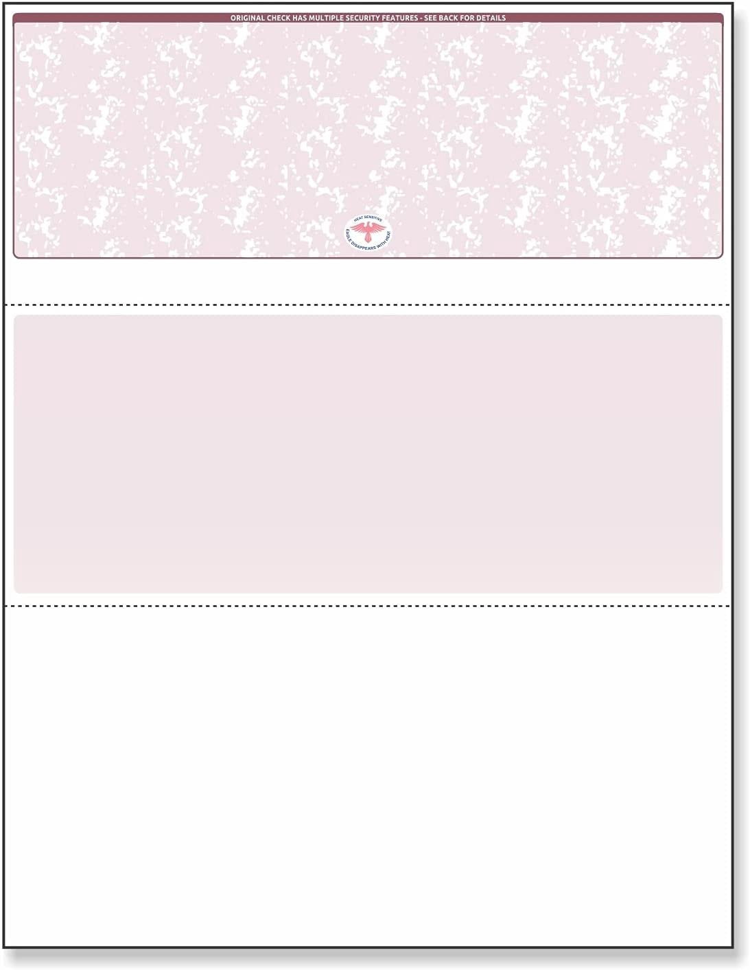 NextSecure Blank Laser/Ink-Jet Checks, 500 Sheets Per Pack Burgundy Top
