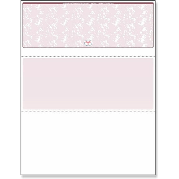 NextSecure Blank Laser/Ink-Jet Checks, 500 Sheets Per Pack Burgundy Top