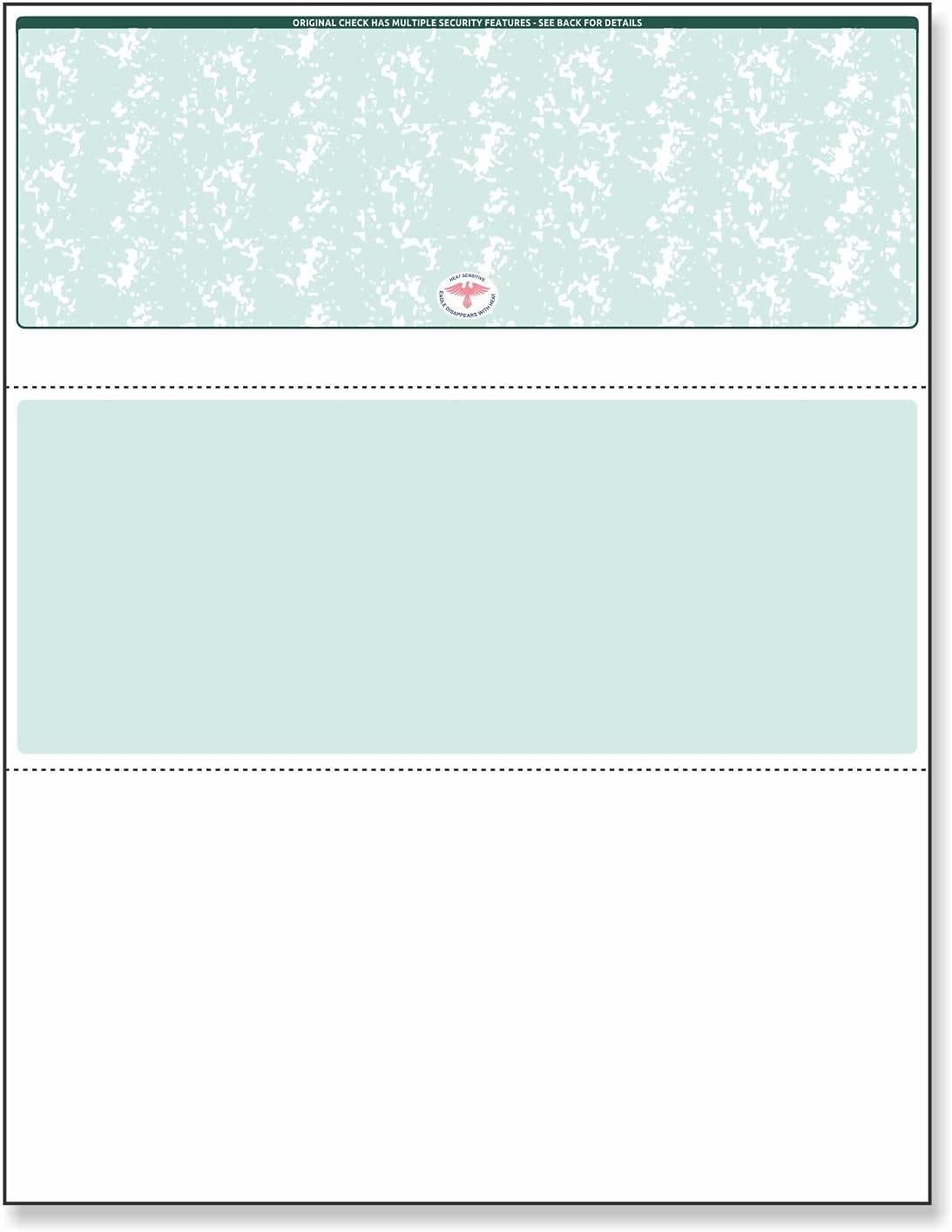 Compuchecks 500 Blank Check Stock Paper, Blue Diamond, Check On Top