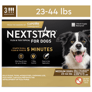NextStar Flea & Tick Topical Prevention for Medium Dogs 23-44 lbs, 3-Month Supply