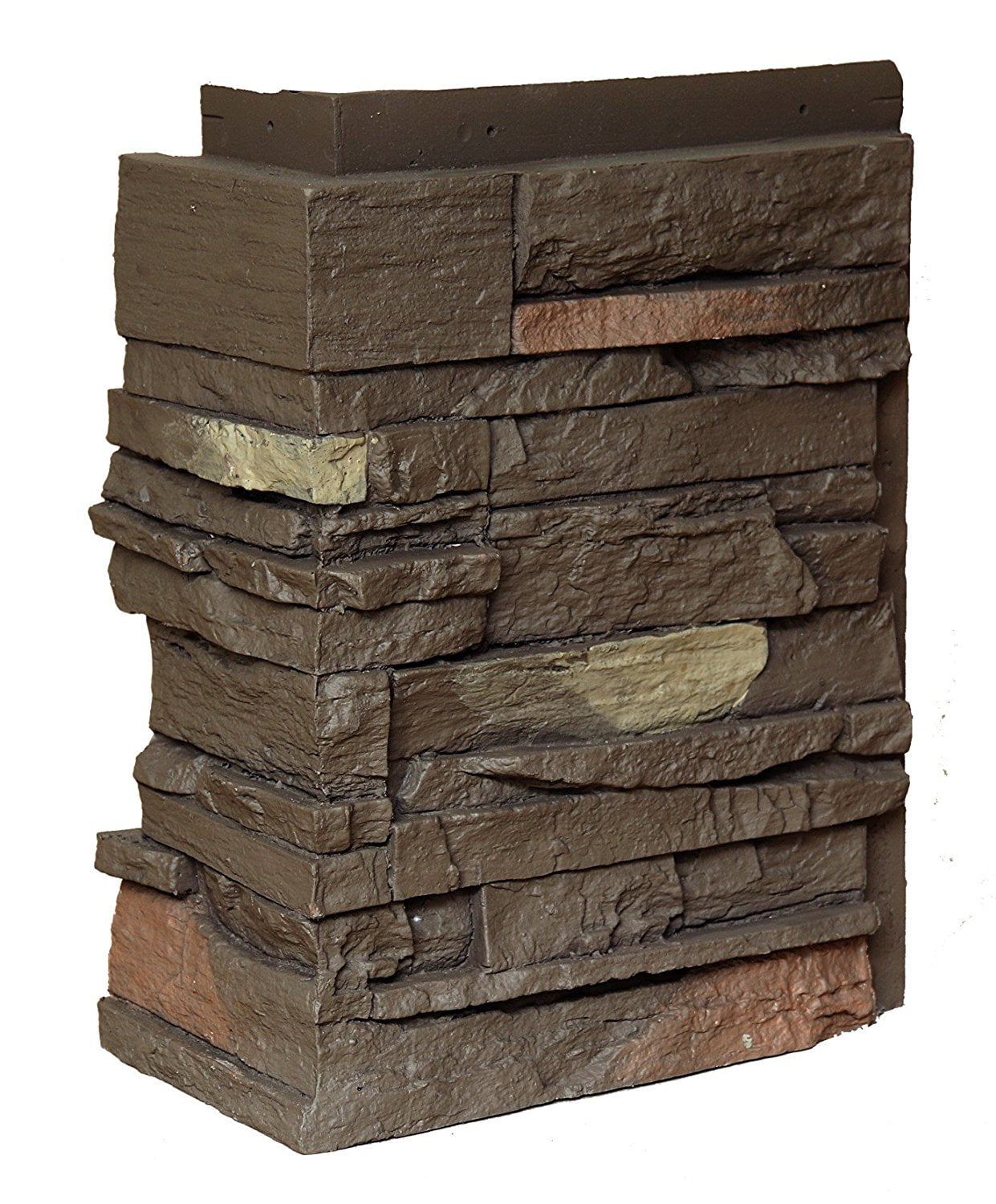 NextStone Faux Polyurethane Stone Country Ledgestone Outside Corner - Himalayan Brown