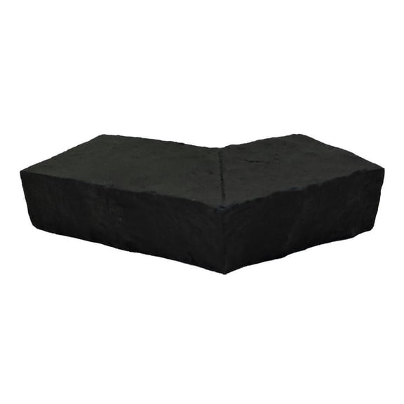 NextStone Faux Polyurethane Stone Sandstone Ledger Outside Corner - Onyx