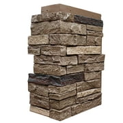 NextStone Polyurethane Faux Stone Outside Corner - Slatestone Large Brunswick Brown