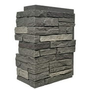 NextStone Polyurethane Faux Stone Siding, Pewter, 43", 4 Count