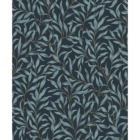 NextWall Aegean Blue Willow Trail Peel and Stick Wallpaper
