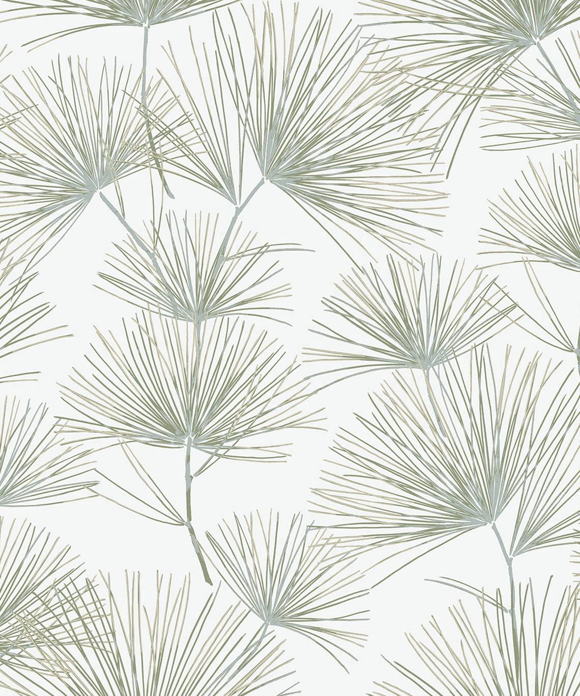 NextWall Aloe Green Pine Needle Peel and Stick Wallpaper